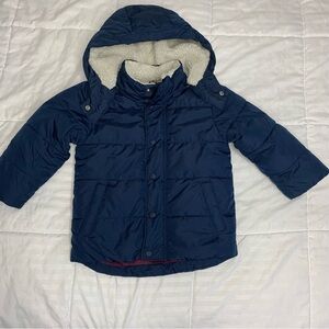 Baby Gap Navy padded fleece with hood coat. Child Size US 3T Boy